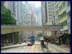 King's Road, Causeway Bay, a main thouroughfare for trams.